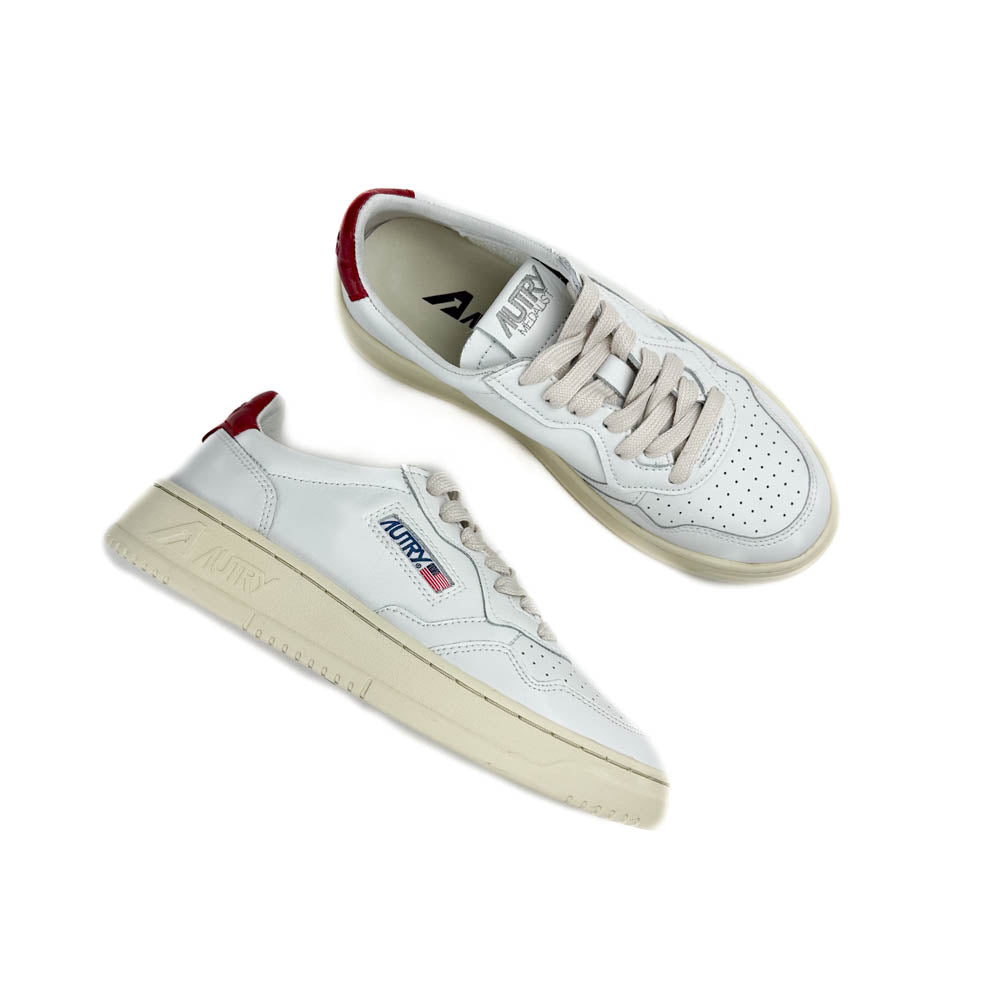 Autry - Medalist Low AULW LL21 (White/Red) – The Mix Shoes & Accessories