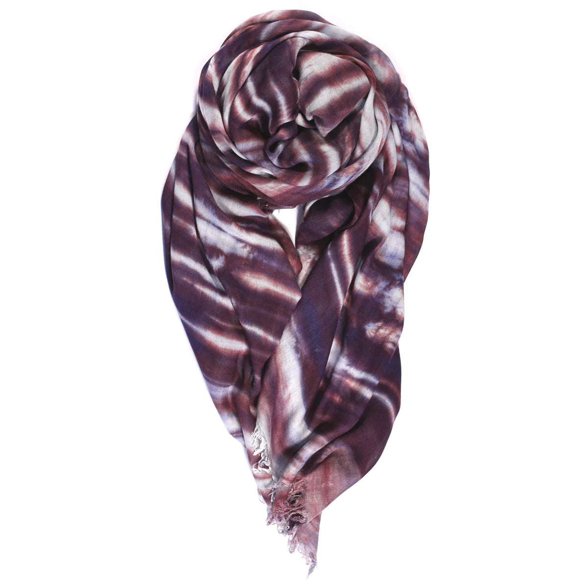 Fig & Bella - Reed Raw Fringed Scarf (Aubergine) – The Mix Shoes &  Accessories