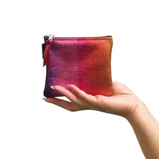 PRIMECUT: BLUSH SHEARLING COIN POUCH